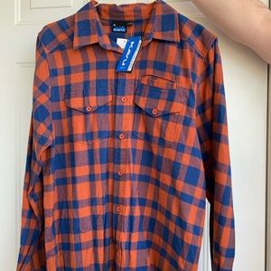 KAVU *NWT* BUTTON-DOWN FLANNEL!